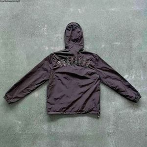 2024 남자 jackets 남자 트랩 스타 재킷 스포츠웨어 Irongate t Windreaker-Black 1to1 품질 자수 편지 여성 지퍼 선 보호 kgio556