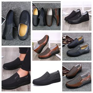 Sapatos casuais GAI tênis esporte pano sapato masculino formal clássico sapatos macios sola plana couro masculino sapato preto confortável tamanho macio 38-50