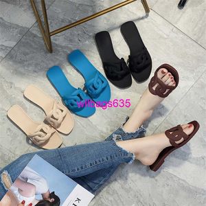 Aloha Rubber Sandals Womens Slippers Summer New Internet Celebrity Slippers Pig Nose Instagram Flat Bottom Outer Wear Cool Slippers Beach Je have logo HBNQHR