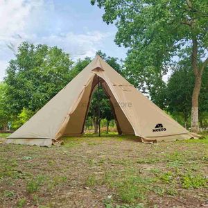 Tents and Shelters 5-8 People Tipi Hot Tent with Stove Jack Camping Pyramid Teepee Tent for Camping Backpacking Hiking 240322