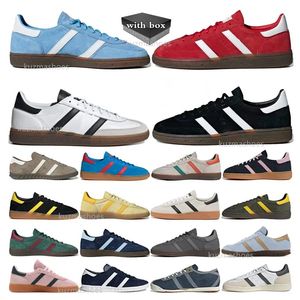 Высочайшее качество Handball Spezial Navy Gum Scarlet Aluminium Core Black Scarlet Gum Clear Pink Arctic Night Light Черный Желтый Коричневый Мужчины Женщины Повседневная обувь с оригинальным бо