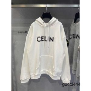 Mens Mens Autumn Home Cel Ces Arc de Ne S High Quality 2021 Celi Winter New Celins Letter Frame Rivet Terry Celnes and Ceine Womens Hoodie WPWR 8ave