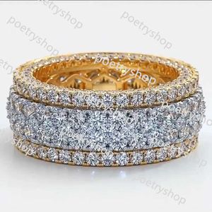 Bandringe, Luxus-Ring, Designer-Ringe für Damen, 14 Karat Gold, Lab-Diamant-Fingerring, rostfreies, plattiertes Silber, Bandringe für Männer, Party, Hochzeit, Verlobung, Designer-Schmuck