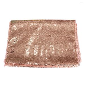 Table Cloth Tablecloths Sequin Wedding Sequins Rose Gold Pink Round Shape Decorative Banquet