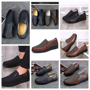 Casual Shoes GAI sneakers sport Cloth Shoes Men Formal Classic Top Shoes Soft Sole Slipper Flat Leather Men Shoe Black comfort soft size 38-50