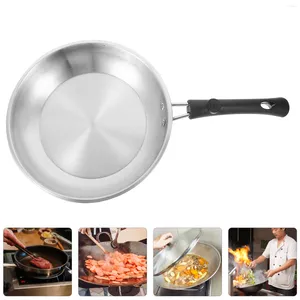 Pans Pan No-stick Rounded Stainless Pot Non-stick Frying Ceramic Saucepan Breakfast Steel Cookware Fired Dish Wok Ceramics