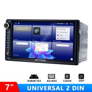 JOYING Universal 7 Polegadas Double Din Android 10.0 Car Navigation Octa Core 1.8GHz GPS