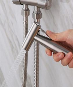 Bath Accessory Set Handheld Toilet Bidet Sprayer Kit Stainless Steel Hand Faucet For Bathroom Shower Head Self Cleaning3938870