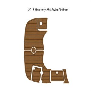 ZY 2018 MONTEREY 264 SWIM PLATFORM STEP PAD BOAT EVA FOAM FAUX TEAK DECK GOLV MAT MED GOD KVALITET