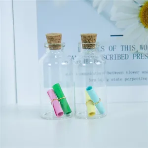 Garrafas de armazenamento 24pcs 30ml vidro de baioneta transparente com ornamento de cortiça artesanato presentes frascos de perfume frascos cosméticos reutilizáveis