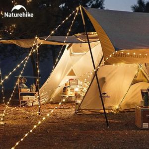 10m Camping String Light Ip44 Waterproof 8 Modes Atmosphere Party Lighting Warning String Lamp Outdoor Tent Lantern 240319