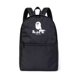 Designer Ape Bag Bapestar Revista Japonesa Apêndice Pack Ape Man Mochila Minimalista Preta para Meninos e Meninas