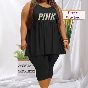 WSFEC L4XL Plus Größe Passenden Sets Afrikanische Frauen Kleidung Sommer 2023 Ankunft Ärmel Plissee Sexy Casual Zwei Stück 240307