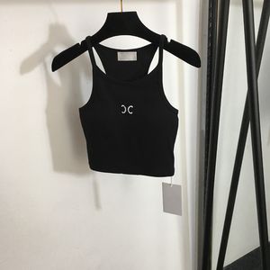 Sexy Padded Up Camis Sport Camisole Girls Halter Vests Luxury Print T Shirt Summer Breathable One Piece Tees Shirts