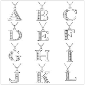fashion high quality 925 silver 26 pcs letter with diamond necklace 925 silver necklace Valentine's Day holiday254l