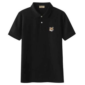 Herr t-shirts nya sommarmens skjorta lyx varumärke räv applikation mens polo skjorta mens mode kort ärm mens t-shirt högkvalitativ topp j240322