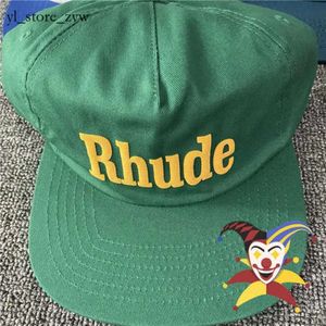 Rhude Hat Mens Cap Fashion Ball Caps Racing Embroidery Rhudes Designer Baseball Cap Men Women Sunscreen Adjustable Ball Cap Designers Inside Tags Fit Cap 7611