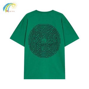 Women's T-Shirt Abstract graphic printing CAV EMPT C.E grass green round neck T-shirt mens retro wax printed CAVEMPT T-shirt with label 240323