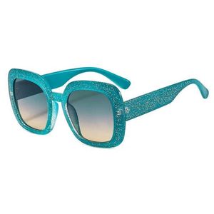 Occhiali da sole Ins popolari occhiali da sole quadrati colorati da donna Jelly Color Eye Luxury Brand Shades UV400 Womens Oculos Gafas De Sol J240322