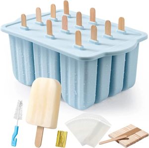 DIY Popsicle Mold 12 Pieces Ice Cream Silicone Easyrelease Afree Maker Hemmagjord 240307