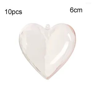 Decoration Balls Party Christmas DIY 10pcs 8cm Ball Clear Hanging Pendant Transparent Heart Shaped