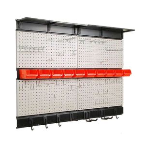 Organizer da parete con pannelli forati Ultrawall, 48X 36 pollici per garage con ganci, contenitori portaoggetti, organizer per pannelli portautensili