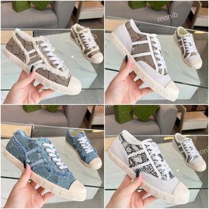 Fashion Canvas Sneaker Designer Women Buty swobodne buty luksusowe dżinsowe lato niskie pomoc w tenakera wysokiej jakości małe białe buty Rozmiar 35-41