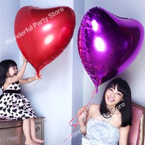 Party Decoration 2Pcs 22 Inch Helium Balloon Heart-shaped Bridal Wedding Foil Red Pink Silver Green Gift Shower Birthday