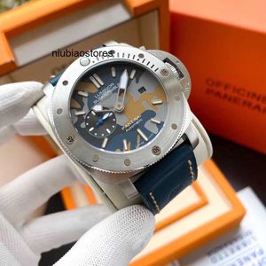 Mężczyźni Watch Pam Luksus Watch Designer Paneraiis zegarek Szwajcarski automatyczny ruch mechaniczny Sapphire Mirror Rozmiar 47 mm Importowany gumowy zestaw obserwacyjny