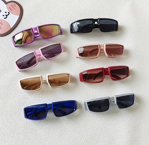 ins Kids Sports Sunglasses Boys Girls Square Frame Cools Sunglass anti Ultraviolet Children