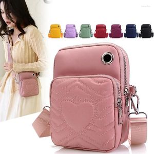 Omuz çantaları kadın çanta çok fonksiyonlu cep telefonu kulaklık çantası spor crossbody bayanlar madeni çanta çanta bolsas de mujer