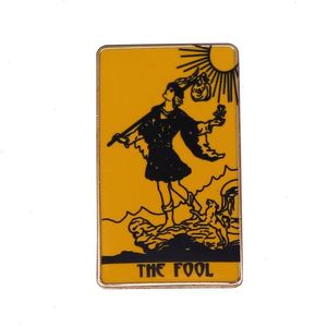 En av de 22 stora Arcana 0 xxii The Fool Tarot Badge Pin