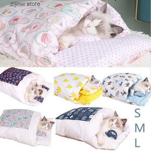 Łóżka kota meble Odłączane pies łóżko kota sofa sofa mata zima ciepły kot dom mały łóżek dla zwierząt domowych gniazdo produkty dla zwierząt domowych