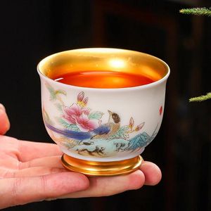 Наборы чайной посуды | Легкие роскошные высококачественные чайные чашки Master Подарочная чашка для пар Персональная специальная золотая позолота для здоровья