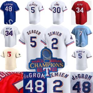 2024 Custom S-4xl Jacob Degrom City Connect Baseball Jersey Кори Сигер Джерси Маркус Семен Джош Смит Адолис Гарсия Коле Райан Джон Техас Рейнджерс Грей Гамильтон