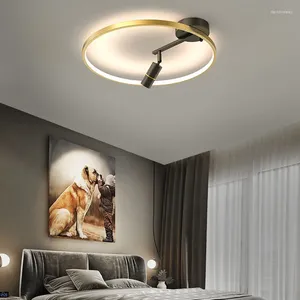 Luzes de teto Luz do quarto 2024 Master Warm Minimalista LED com Spot Room Modern Luxury