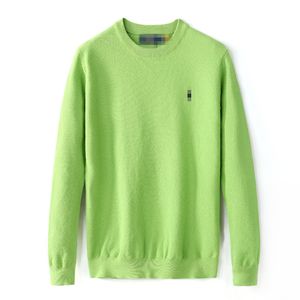 Men's high-end designer brand sweaters with comfortable embroidery suitable for crossover sweaters, knitted long multi-color sweaters