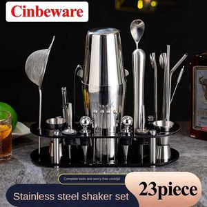 Bar-Werkzeuge, 23-teiliges komplettes professionelles Barkeeper-Set, Edelstahl-Cocktail-Shaker-Set, Barzubehör, Heimbars-Set, Barkeeper-Werkzeuge 240322