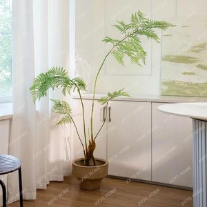 装飾的な花人工緑の植物ゴールデンレトリバーモンキーヘッドドッグシダリビングルームショーケースサイレント風シミュレーション植物の装飾品