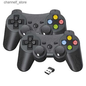 Kontrolery gier joysticks kontroler bezprzewodowy gamepad na laptop PC 2.4G do ładowania joystick USB na Android TV Box Steam Gaming JPYPady240322