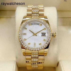 Rolaxs Orologio Orologi svizzeri Diamond 36mm Orologi da donna meccanici automatici automatici da donna di alta qualità Orologio da polso impermeabile sportivo da donna con fibbia in acciaio inossidabile Daydate w