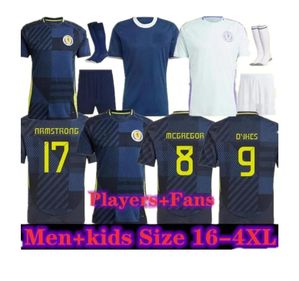 4XL Scotland Football Shirt 2024 Euro Cup Scottish 24 25 National Team Soccer Jersey Kids Kit Set Home Away 150 Year Anniversary Strip Men Top Plus Size