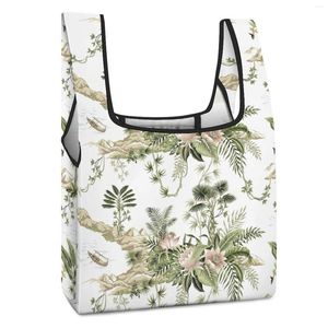Sacos de compras padrão personalizado mulheres bolsas de alimentos dobráveis grande bolsa de pano liso à prova dreágua saco reutilizável viagem mercearia