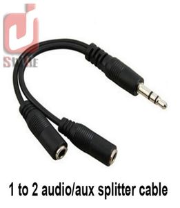 Cabo de conversão de áudio 35mm macho para fêmea fone de ouvido jack divisor cabo adaptador de áudio inteiro 500pcslot4476907