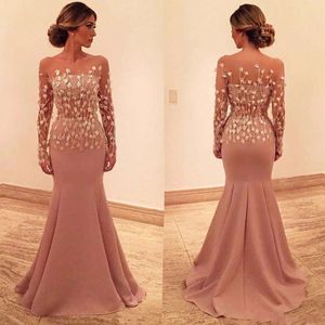 Prom Flowers Mermaid Sweep Vestidos De Festa Plus Size Evening Wear In Stock High End Ocn Dress