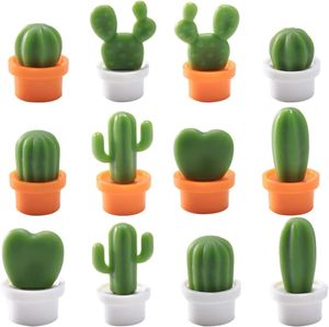 Ímãs de geladeira decorativos, ímãs de geladeira perfeitos para uso pessoal de escritório em casa, mini plantas de geladeira de cacto