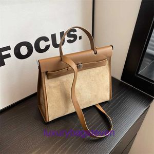 Hremms Kelyys Designer Bag Mirror Quality Designers Full Handmade Autumn and Winter Fashion Underarm Big Bag For Women 2024 New Work Original 1: 1 Med Real Logo and Box