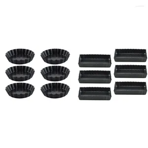 Baking Moulds Pie Muffin Cupcake Pans Non-Stick Tart Quiche Flan Pan Molds Cake Mold Removable Loose Bottom Bakeware