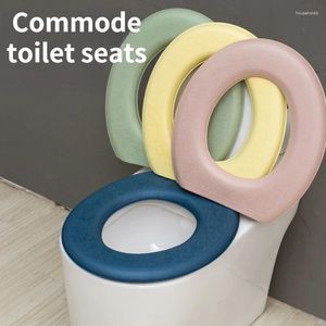 Toilet Seat Covers EVA Commode Seats Waterproof Self-adhesive Cover Anti-skid Bathroom Accessories Restroom Nightstool Mat