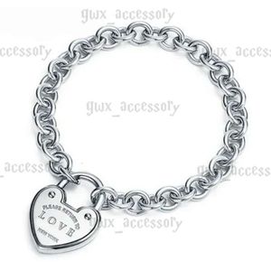 Bransoletka Tiffancy Designer Klasyczny Tiffanybracelet S925 Srebrny wisiorek z podwójnym talerzem z Diamentową Bransoletka Bransoletka Tiffanyset Fashion 608